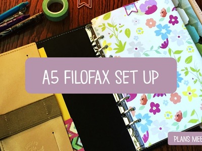 A5 Filofax Original Planner Setup August 2016