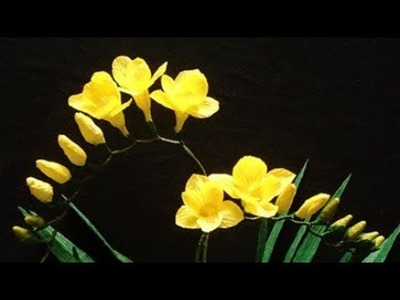 ABC TV | How To Make Freesia Paper Flower From Crepe Paper - Craft Tutorial