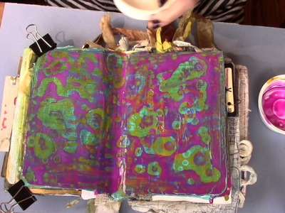 Altered Book #8 Alcohol and Acrylics
