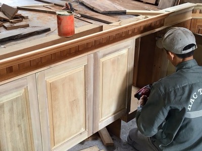 Amazing Woodworking Skills Extremely Smart - Project Repair and Upgrade Kitchen Cabinets
