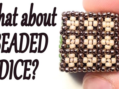 Beading making of - Cubic RAW Cube with beads - What about beaded playing dice?