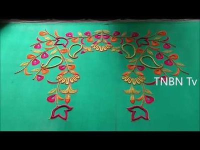 Blouse designs online shopping | basic embroidery stitches tutorial | embroidery stitches flowers