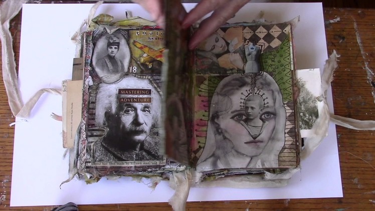 Completed Mixed Media Altered Book