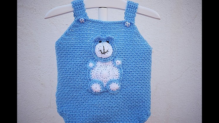 Crochet baby bodysuit