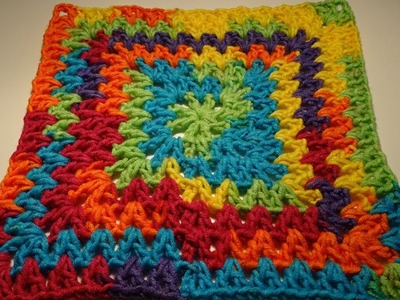 Crochet EASY V Stitch Square