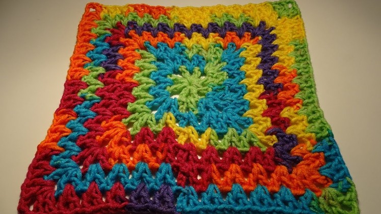 Crochet EASY V Stitch Square