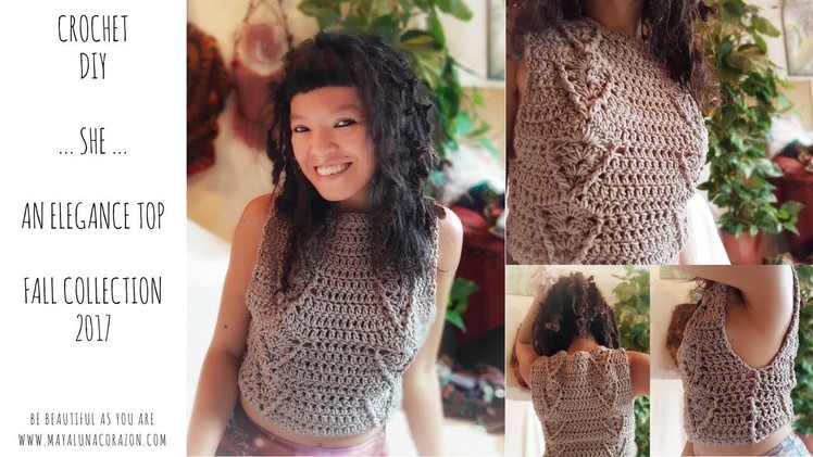 Crochet elegance top.Crochet top for Fall + Winner of the last GIVEAWAY! + New GIVEAWAY
