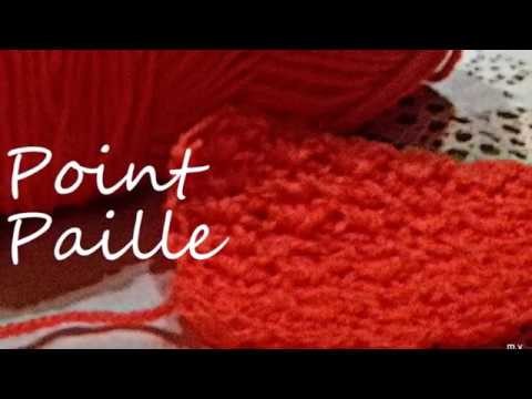 Crochet: MAILLE PAILLE Comment faire le point paille.SOUS-TITRES