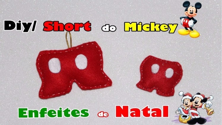Diy. enfeite de Natal.shot do mickey
