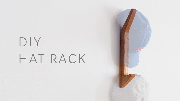 DIY Hat Rack - Woodworking