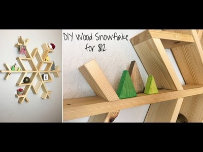 DIY Wooden Snowflake Shelf