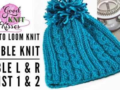 Double Loom Knit Cables | Twist 1 Left & Twist 2 Right