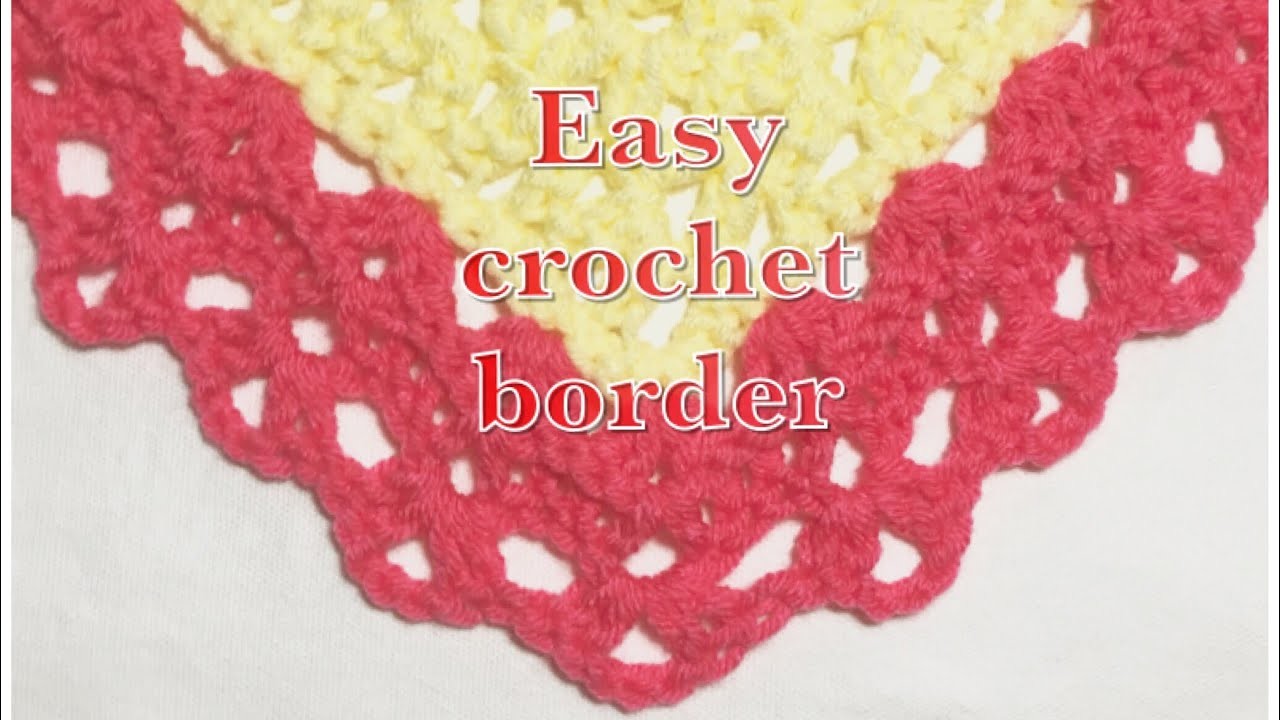 Easy crochet fan stitch border for baby blankets 99