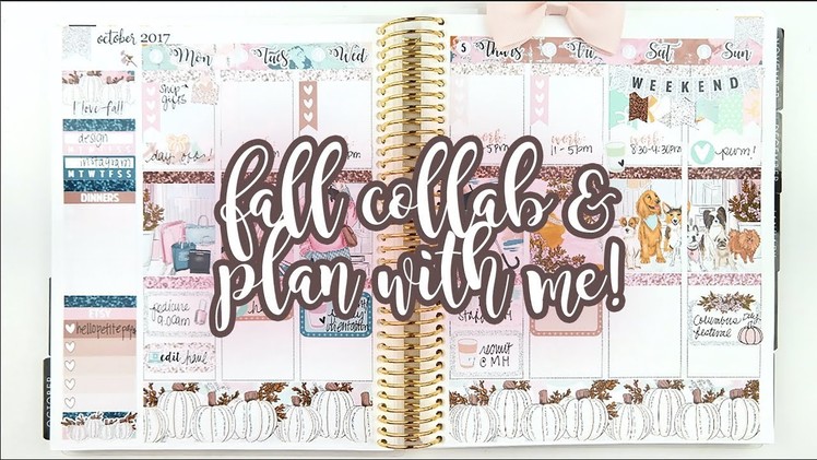 Fall Tag Collab Plan with Me! ft. The Planner Sophisticate and Viv Lovestoplan