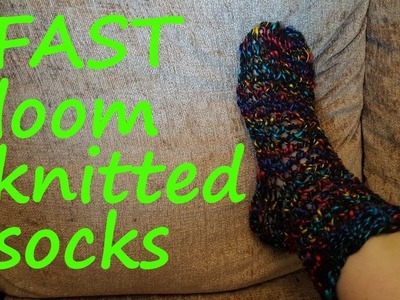 FAST Loom Knitted Socks