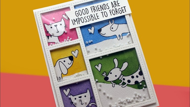 Good Friends Shaker Card