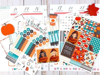 Happy Planner Plan with Me October 16-22 featuring PomegranateStickerCo