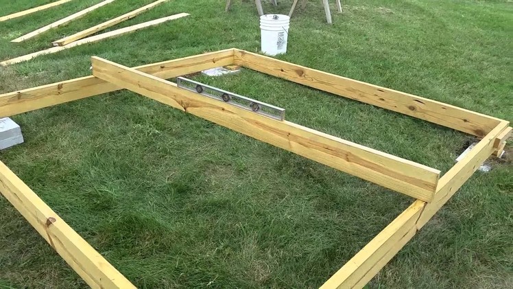 How to build a shed. playhouse chapter 1, Sub floor