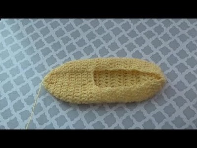 How To Crochet Slippers, Lilu's Handmade Corner Video # 204