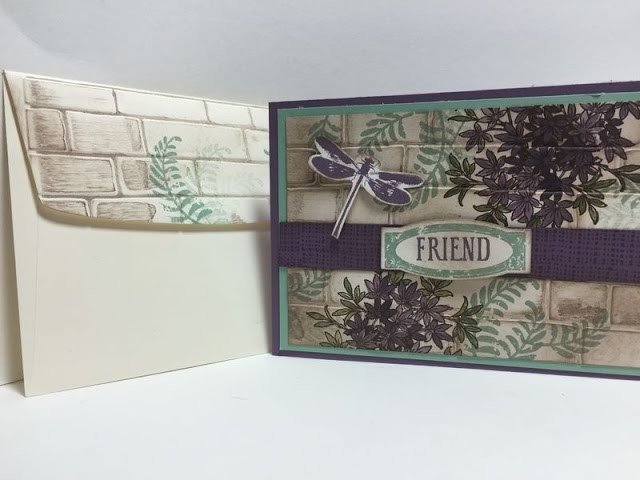 How to decorate your envelope using an embossing folder