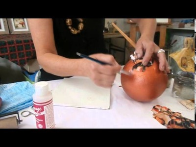 How to Decoupage a Round Ball