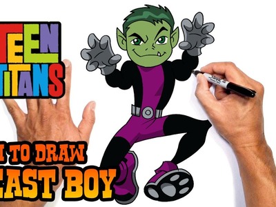 How to Draw Beast Boy | Teen Titans