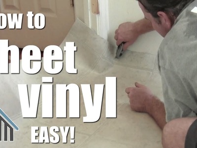 How to install vinyl floor, sheet vinyl. Easy! Home Mender