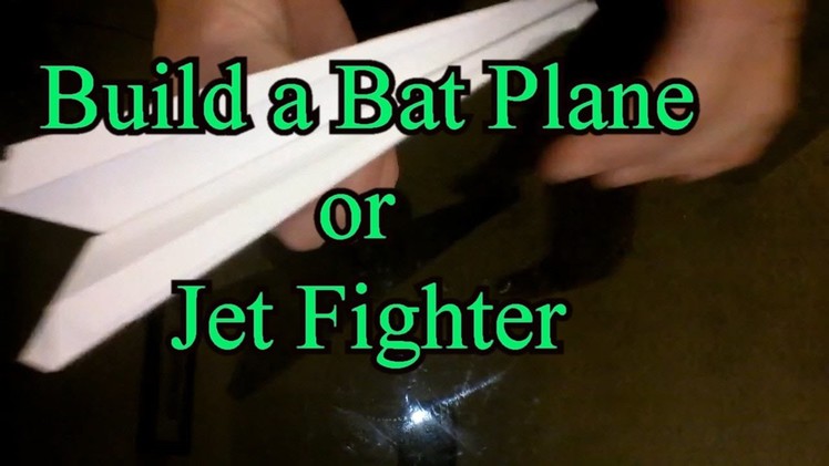 HOW TO MAKE A BAT PLANE, JET FIGHTER PAPER AIR PLANE EASY