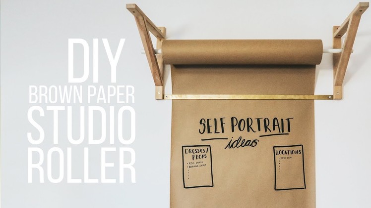 HOW TO MAKE A BROWN PAPER STUDIO ROLLER FOR PHOTO IDEAS & NOTES! - DIY