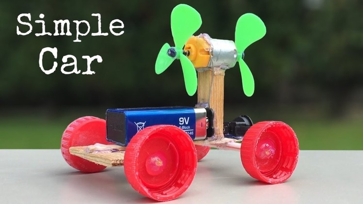 How to Make a Car - Electric Car with Two Fan - Very Simple