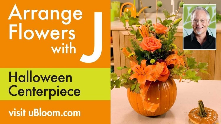 How to make a Flower Filled Pumpkin Arrangement!