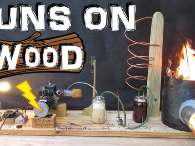 How to Make a Generator that Runs on Wood!!! (wood gas gasifier) Experiment