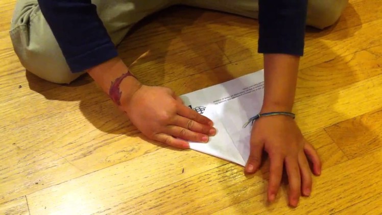 How to make a paper airplane - Diamond Jet.  It flies really fast and far