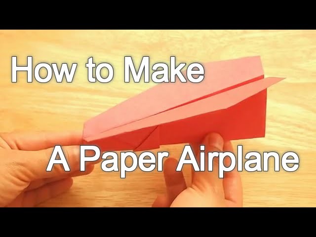 How to Make a Paper Airplane That Glides For A Long Time