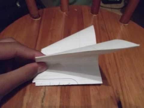 How to make a paper airplane with flapping wings