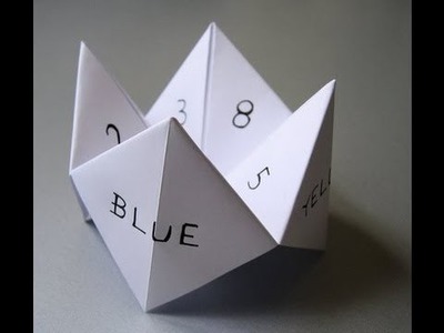 How To Make A Paper Fortune Teller!