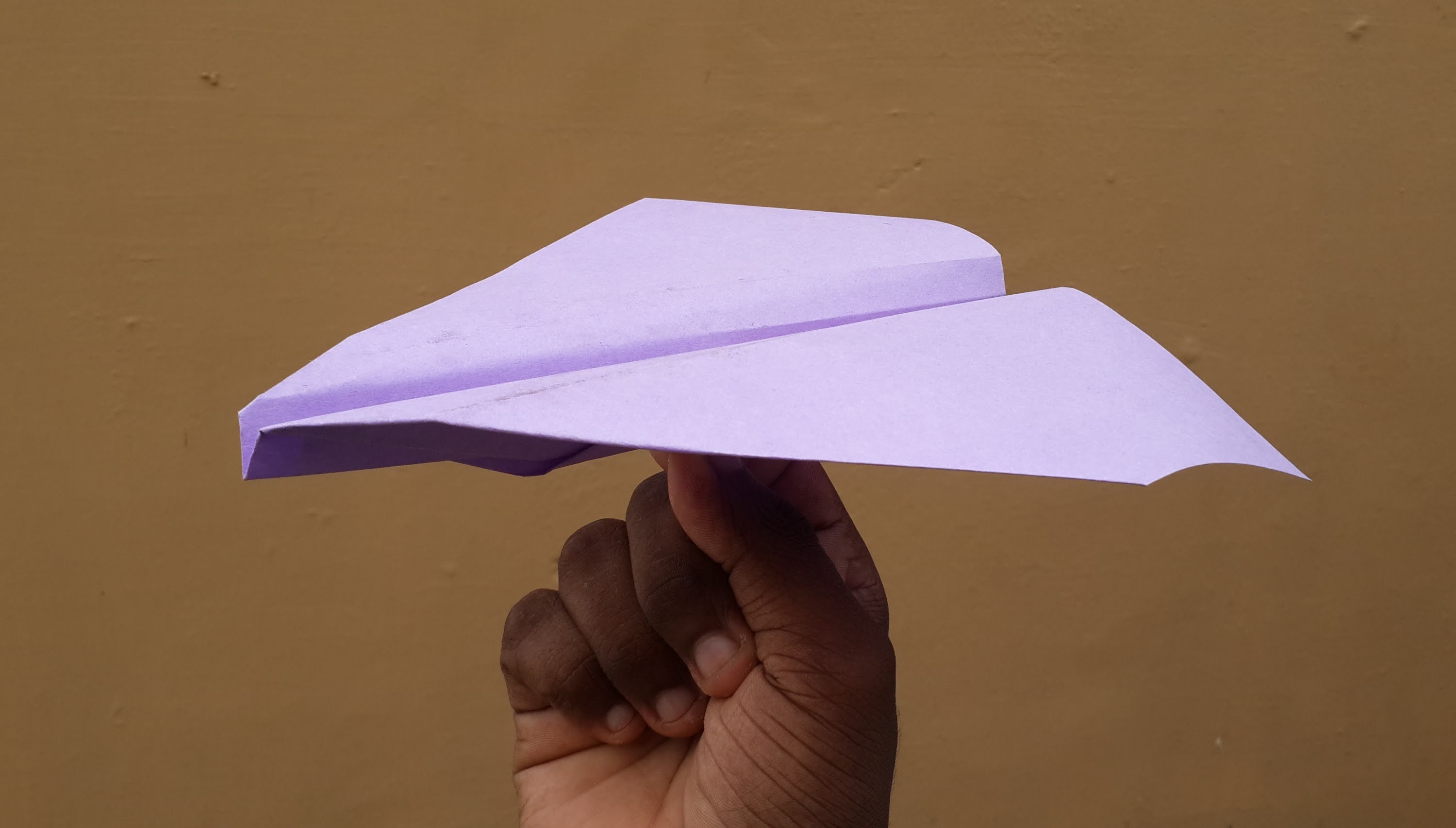 How to Make a Paper Origami Airplane that Flies Far & Straight
