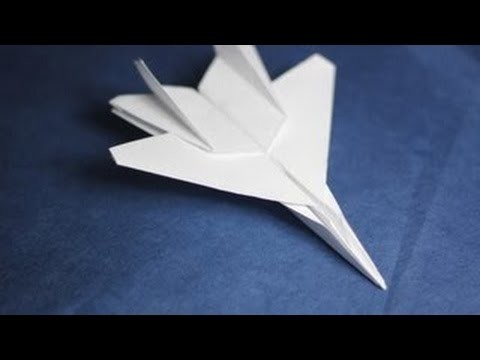 How to make an F15 Eagle Jet Fighter Paper Plane