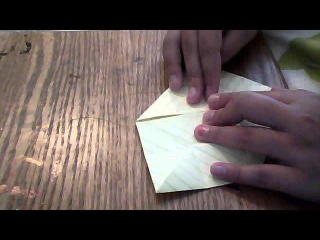 How to make an origami lotus flower with plain lined paper :)