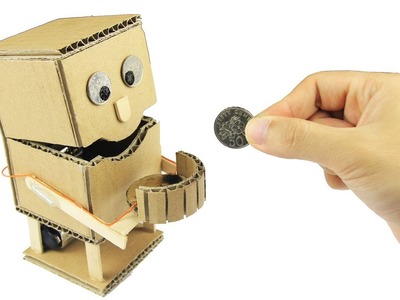 How to Make an Robot Piggy Bank with measurements - Just5mins