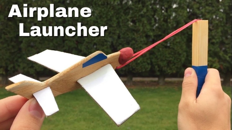 How to Make the Simplest Airplane Launcher at Home - Cardboard Glider