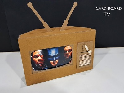 How to Make TV from Cardboard ! Amazing working Cardboard Tv for kids