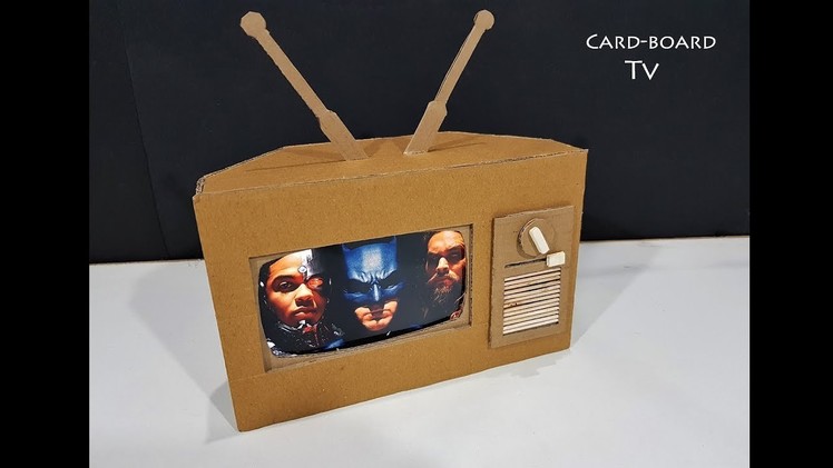 How to Make TV from Cardboard ! Amazing working Cardboard Tv for kids
