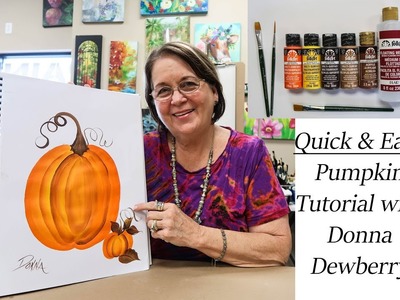 How to Paint a Pumpkin (in 5 MINUTES!)