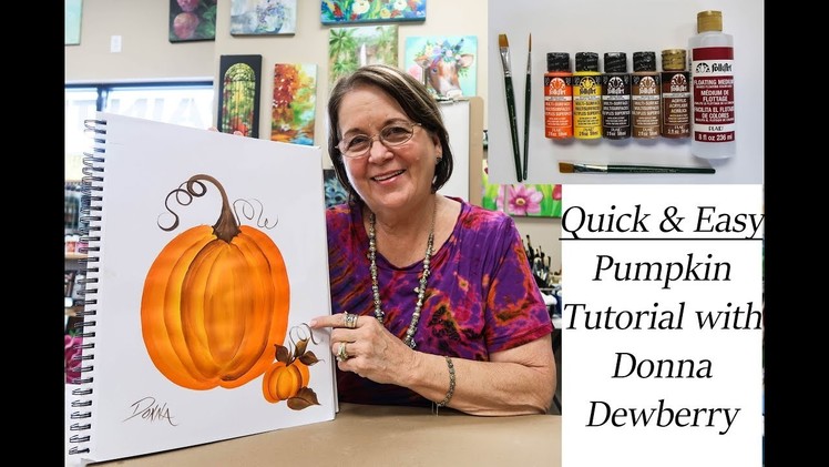 How to Paint a Pumpkin (in 5 MINUTES!)