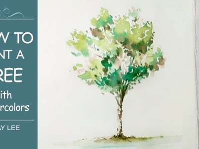 How to paint a Tree for beginners | Easy watercolor painting
