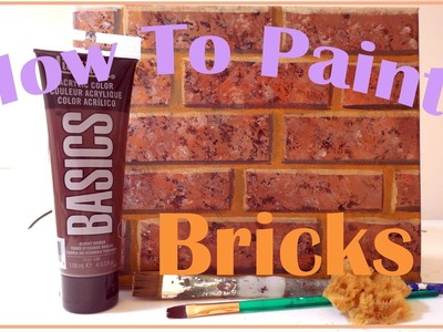 How To Paint - Faux Brick Tutorial
