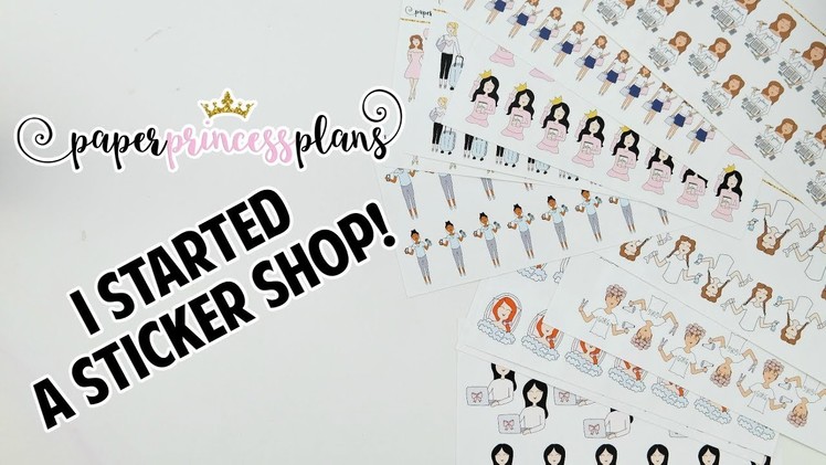 I'm Opening an Etsy Shop! Paper Princess Plans Stickers!