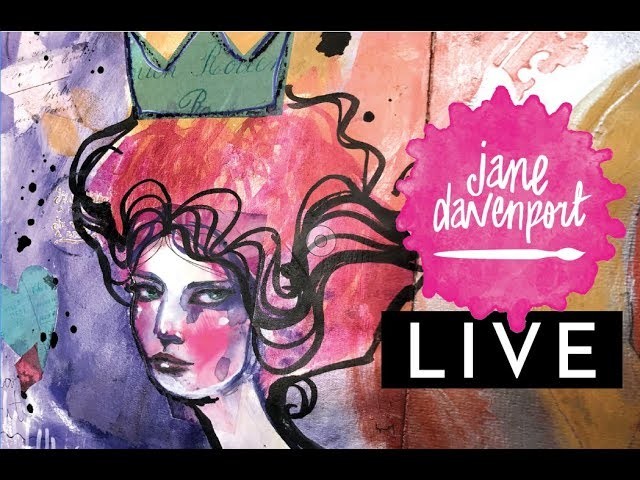 Jane Davenport creating live with new supplies!