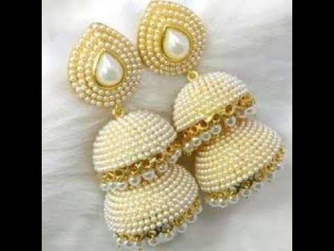 LATEST MODEL SILK THREAD  EARRINGS DESIGNS.